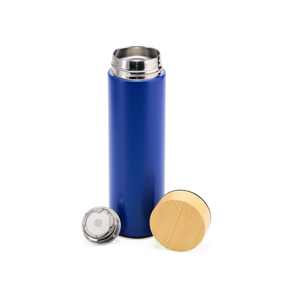 Garrafa Térmica Tampa Bambu 450ML	