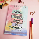 Bloco de Rascunho Wire-o - 14x21cm / 80 folhas - Personalizado