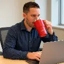 20250709_1116_Red Thermal Mug_remix_01jzqrkx82fsrbvemcs28hqm7m.webp
