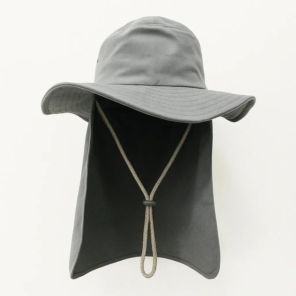 20250715_1651_Gray Fisherman Sun Hat_remix_01k07t4apbe1vb9zc1pdgpx22y.webp