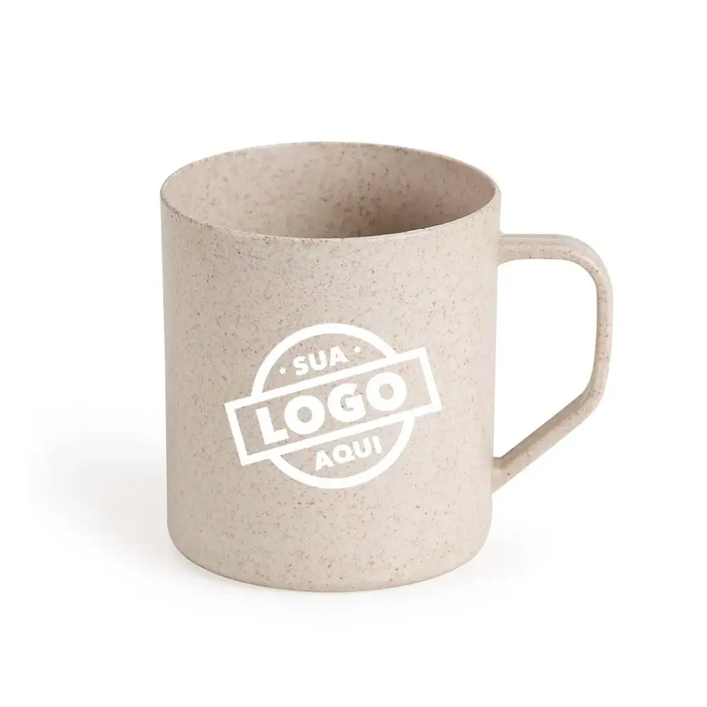 Caneca fibra de arroz 400ml