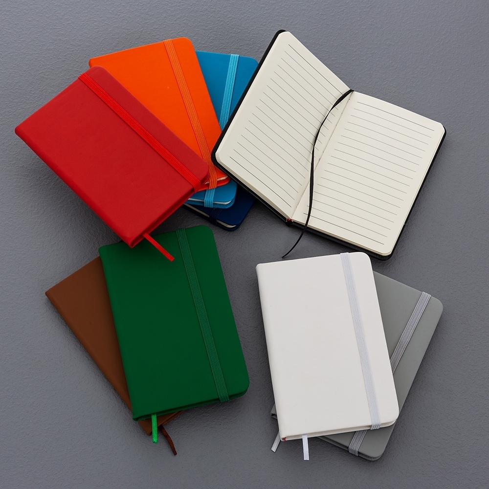 Moleskine Emborrachada 14x8 cm - Com pauta