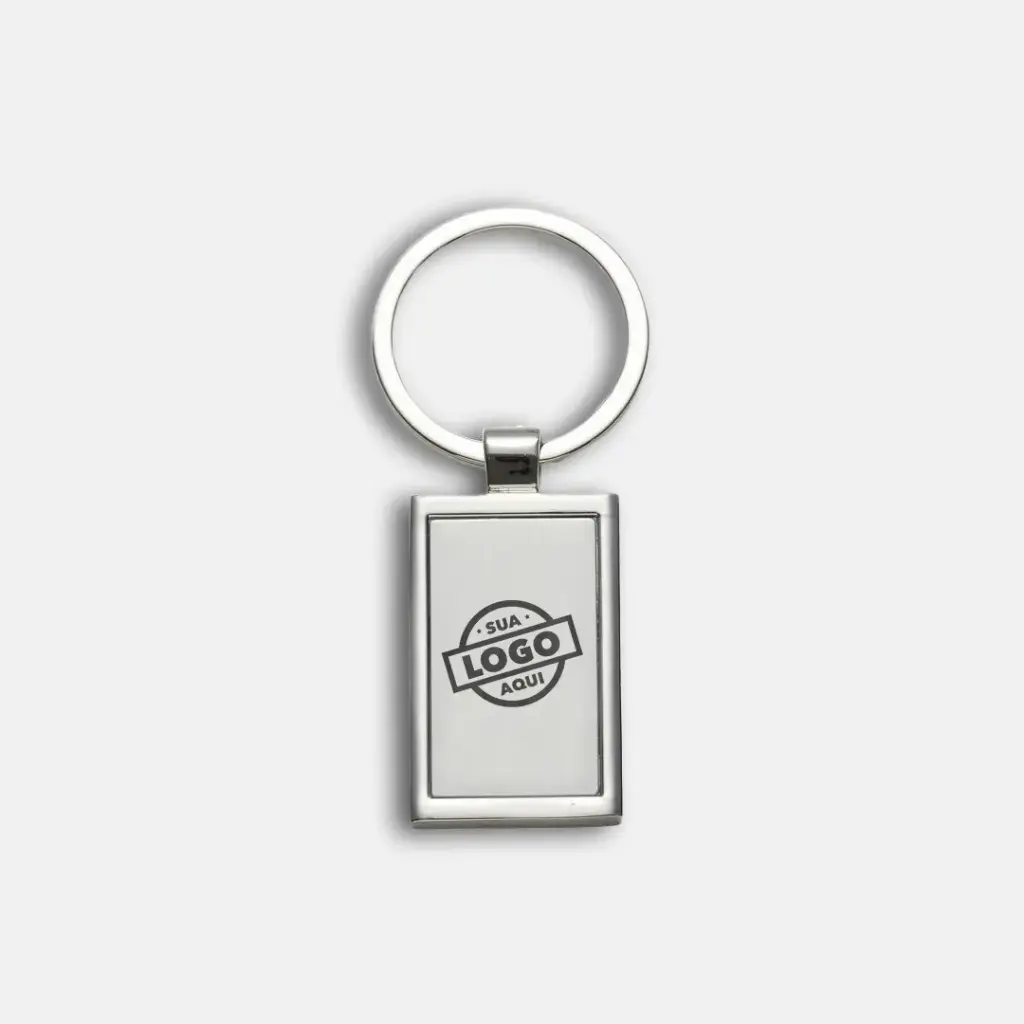 Chaveiro Metal Retangular 