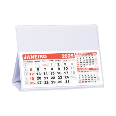 Calendário de Mesa Grande em PVC 11x16CM 