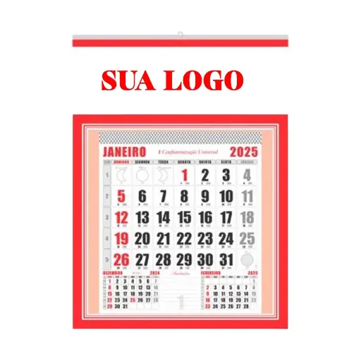 Calendário de Parede 18x28 cm