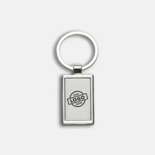 Chaveiro Metal Retangular 