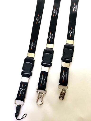Cordão para Crachá com Trava de Segurança 25 mm - Premium