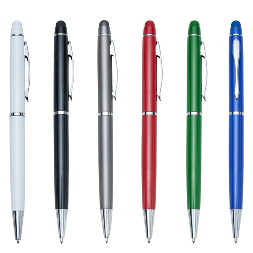 Caneta Semimetal Touch Grossa