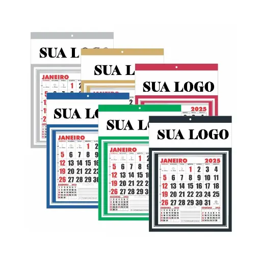 Calendário de Parede 27x37 cm