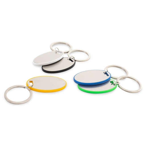 Chaveiro Metalizado Oval 
