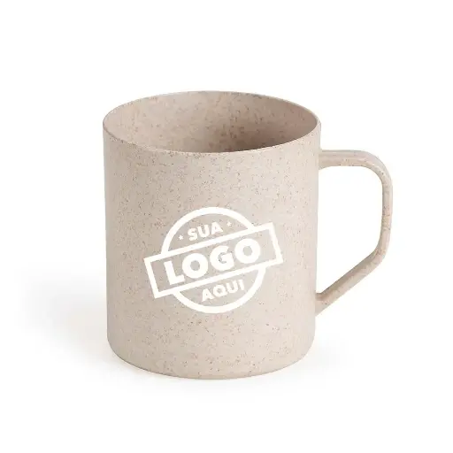 Caneca fibra de arroz 400ml